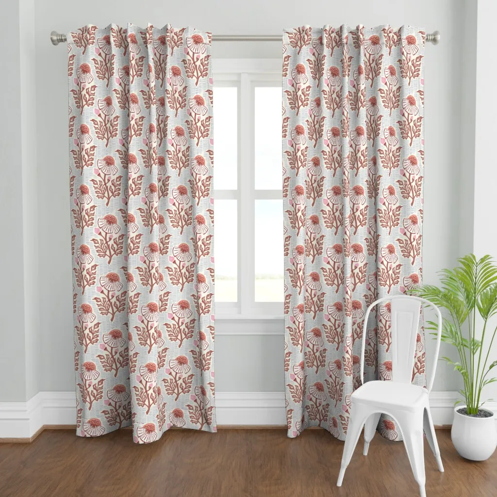 Handmade Curtain Panel - Dusty Rose product