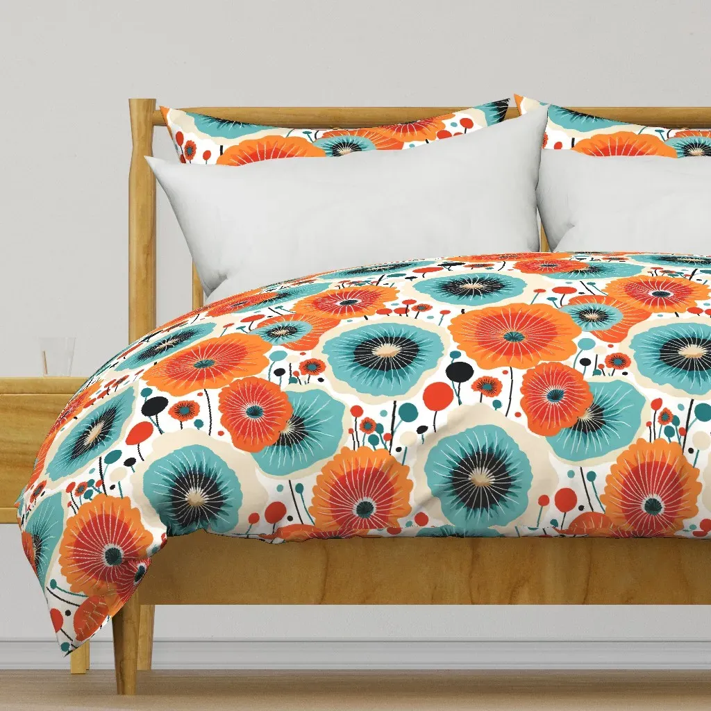 Happy Garden Duvet Cover - Orange product