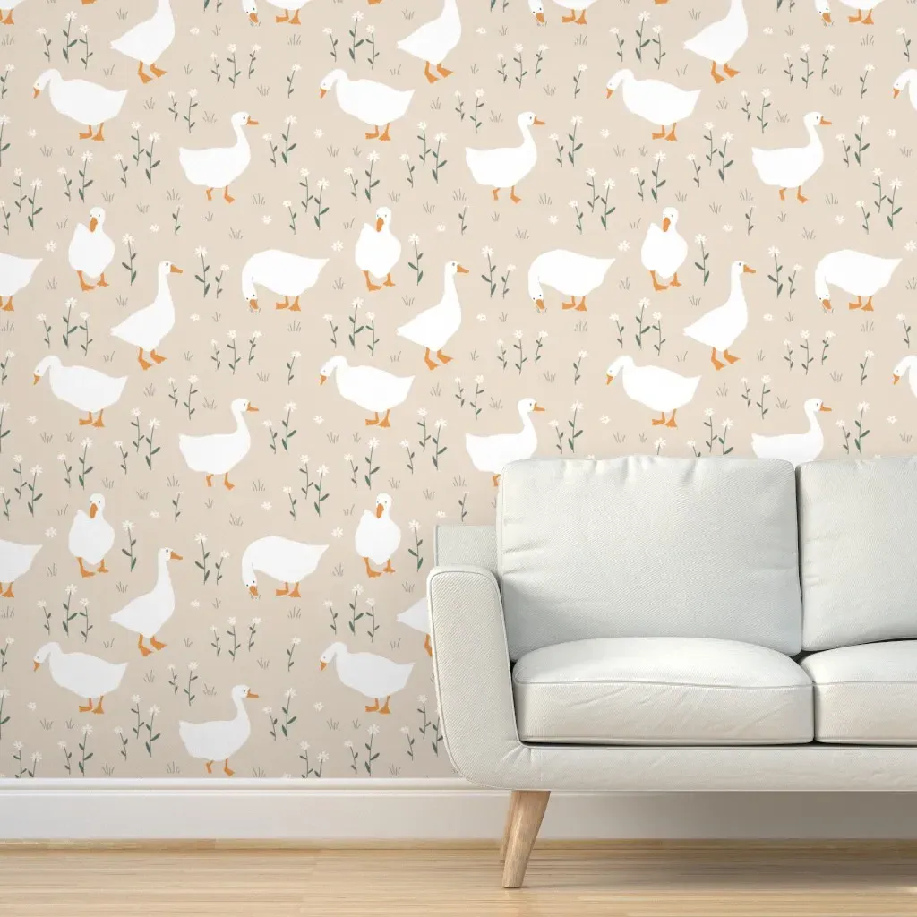 Happy Goose Peel and Stick Wallpaper - White product