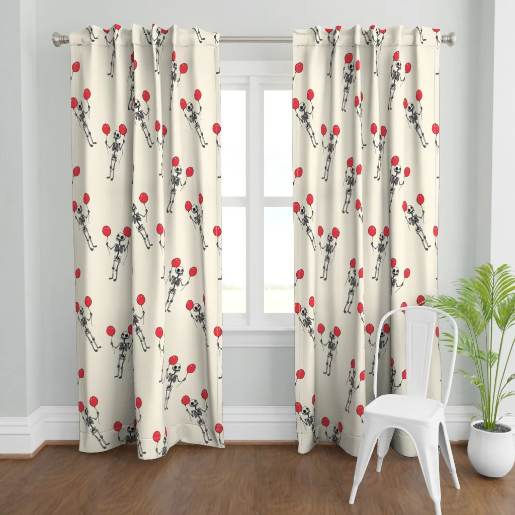 Happy Halloween Birthday Curtain Panel - Red product