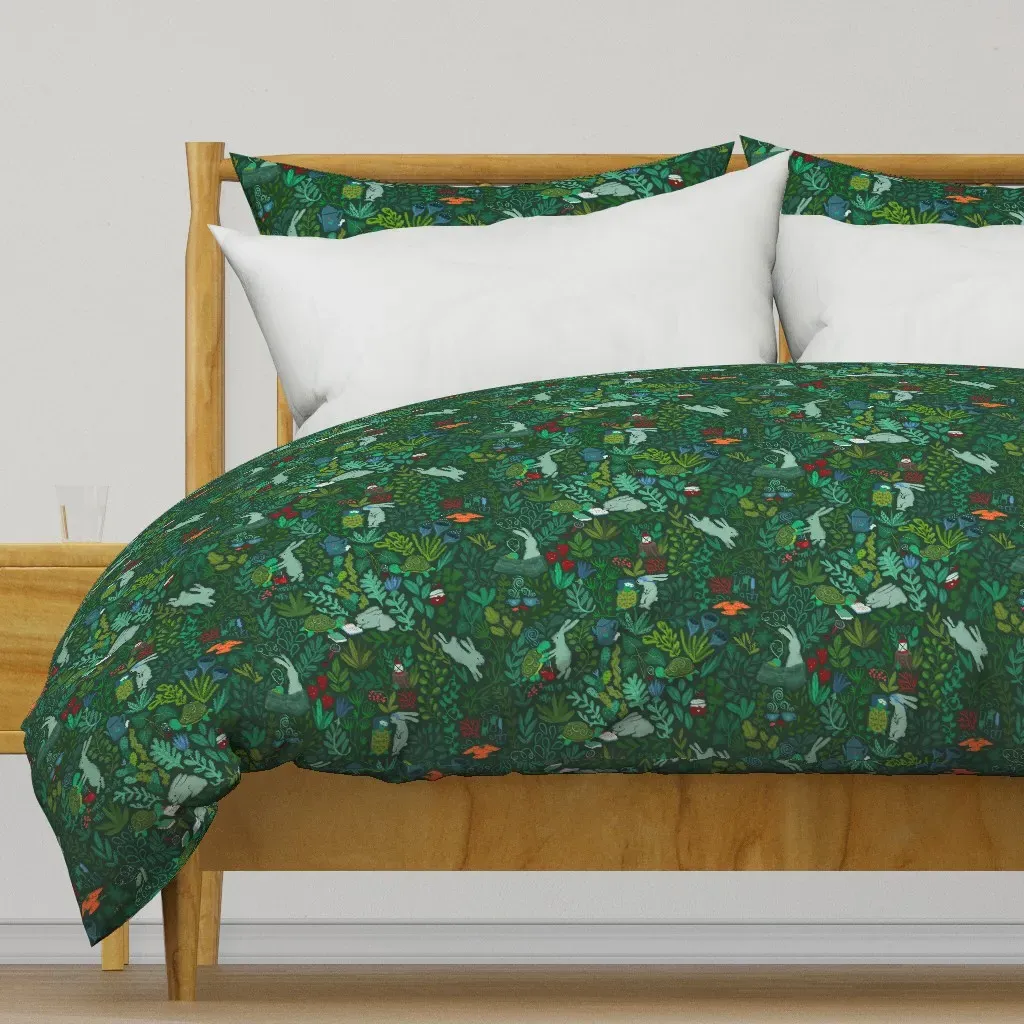 Happy Together Old Friends Duvet Cover - Dark Teal product