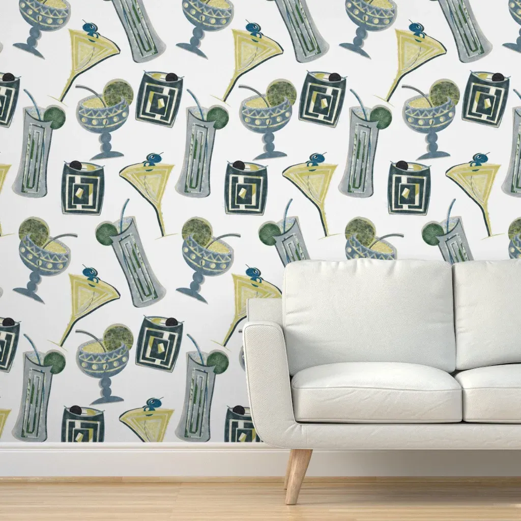 Happyhour-Business Peel and Stick Wallpaper - Yellow product