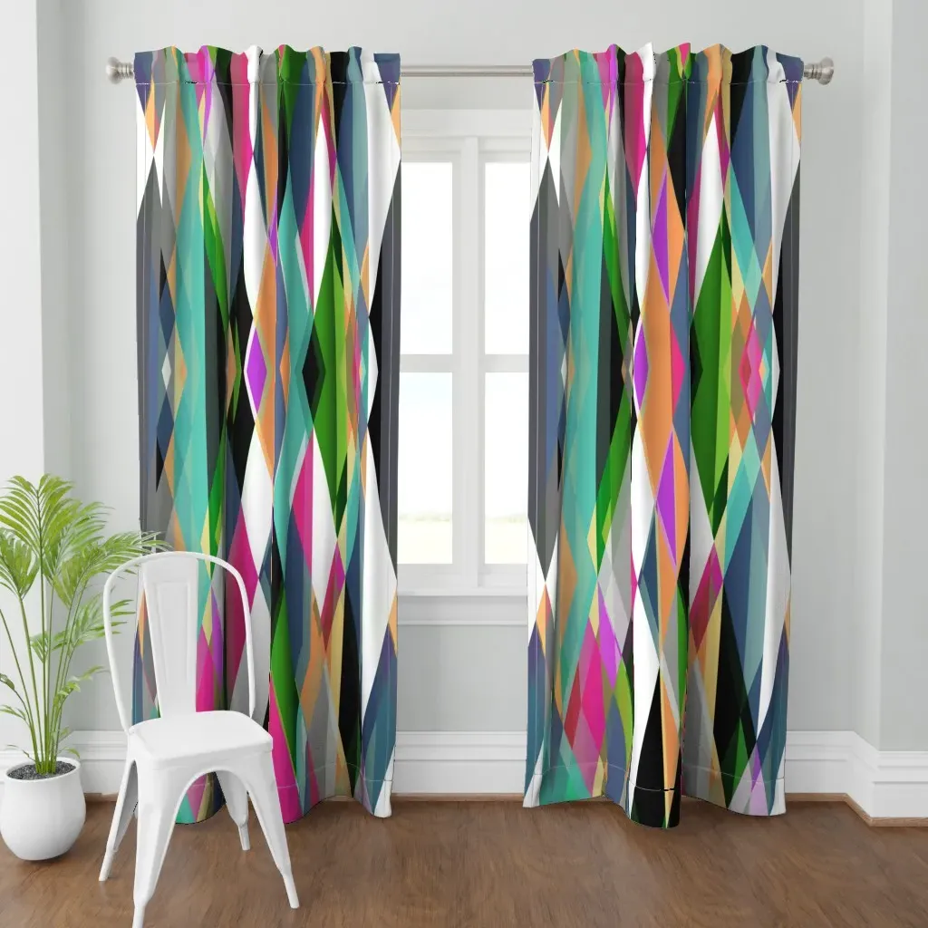 Harlequin Circus 2 Curtain Panel - Teal product