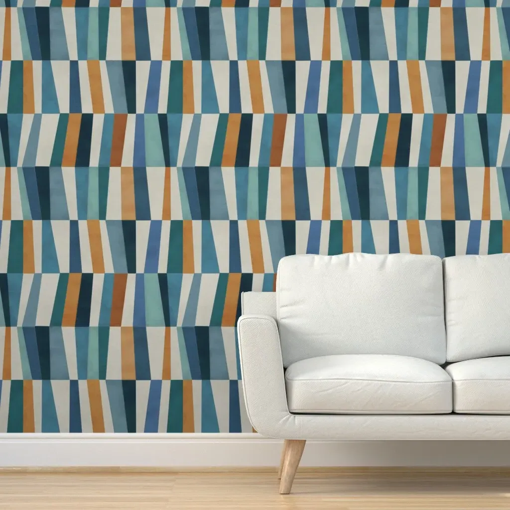 Harlequin Patchwork Peel and Stick Wallpaper - Teal product