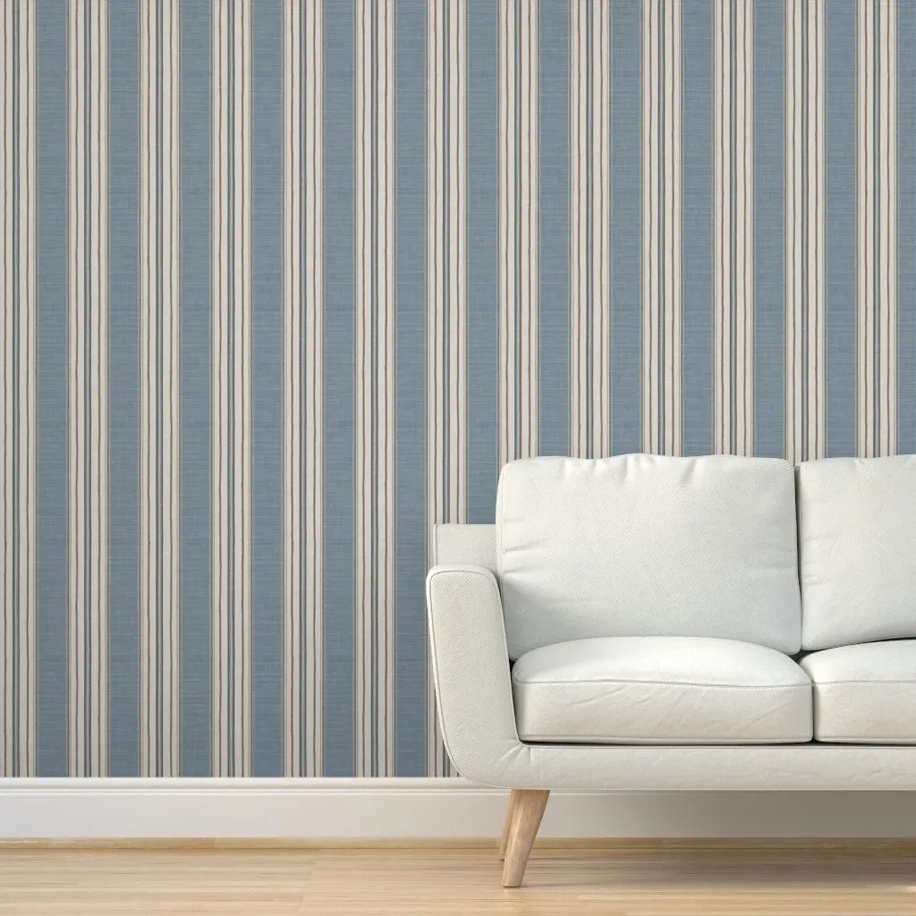 Harold Peel and Stick Wallpaper Removable - Blue, Tan product