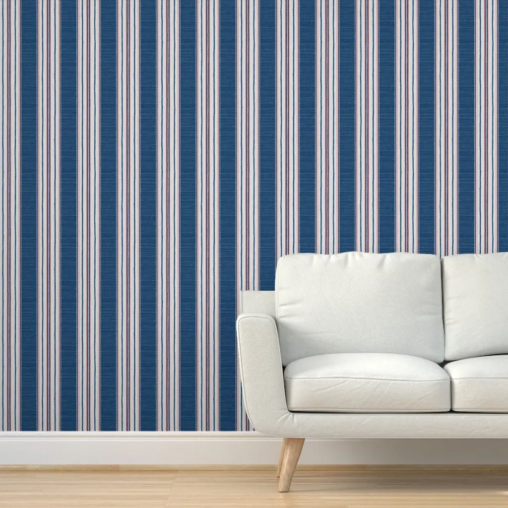 Harold Stripe Peel and Stick Wallpaper - Americana product