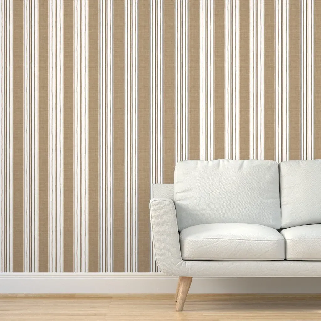 Harold Stripe Peel and Stick Wallpaper - Taupe product