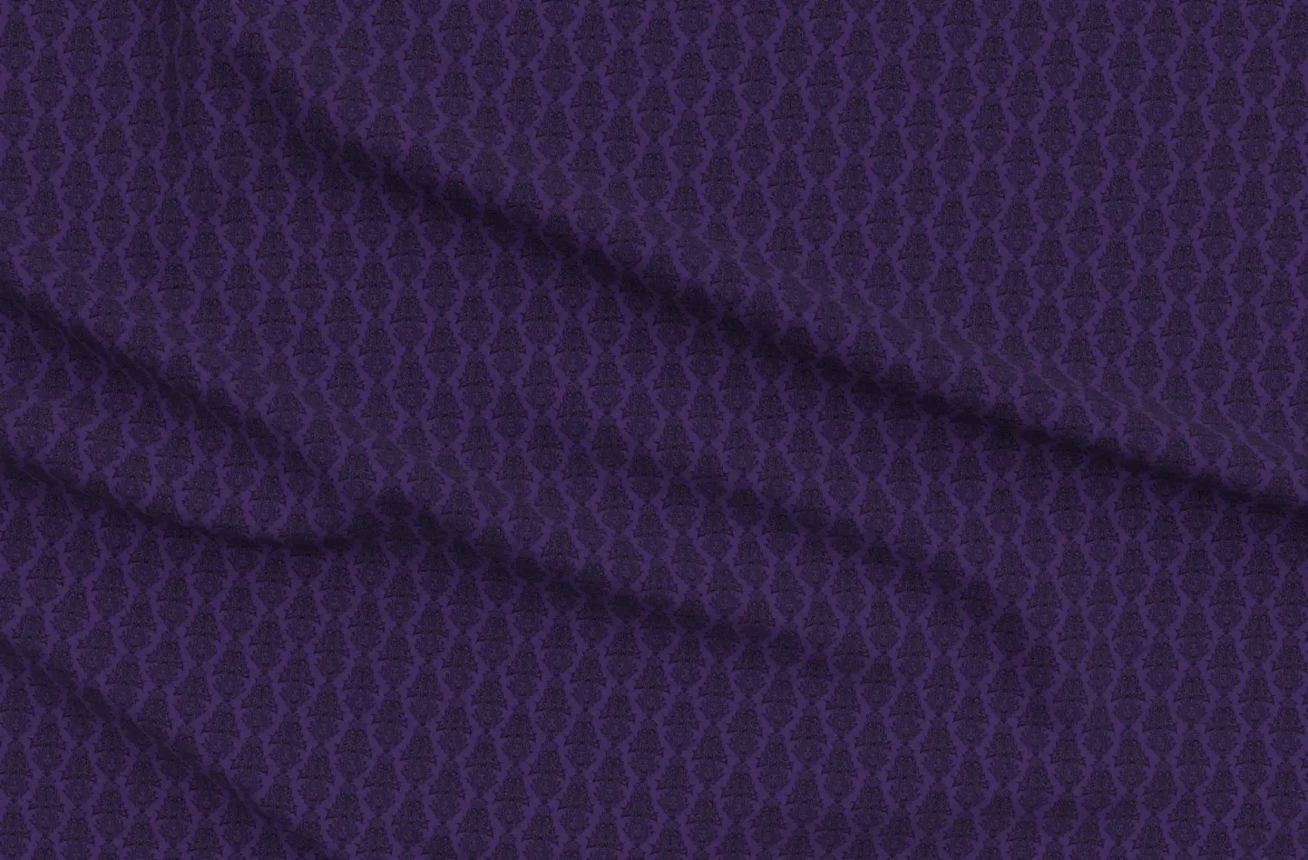 Haunted Mansion Inspired 2-Yard Wallpaper - Purple, Pique Fabric product