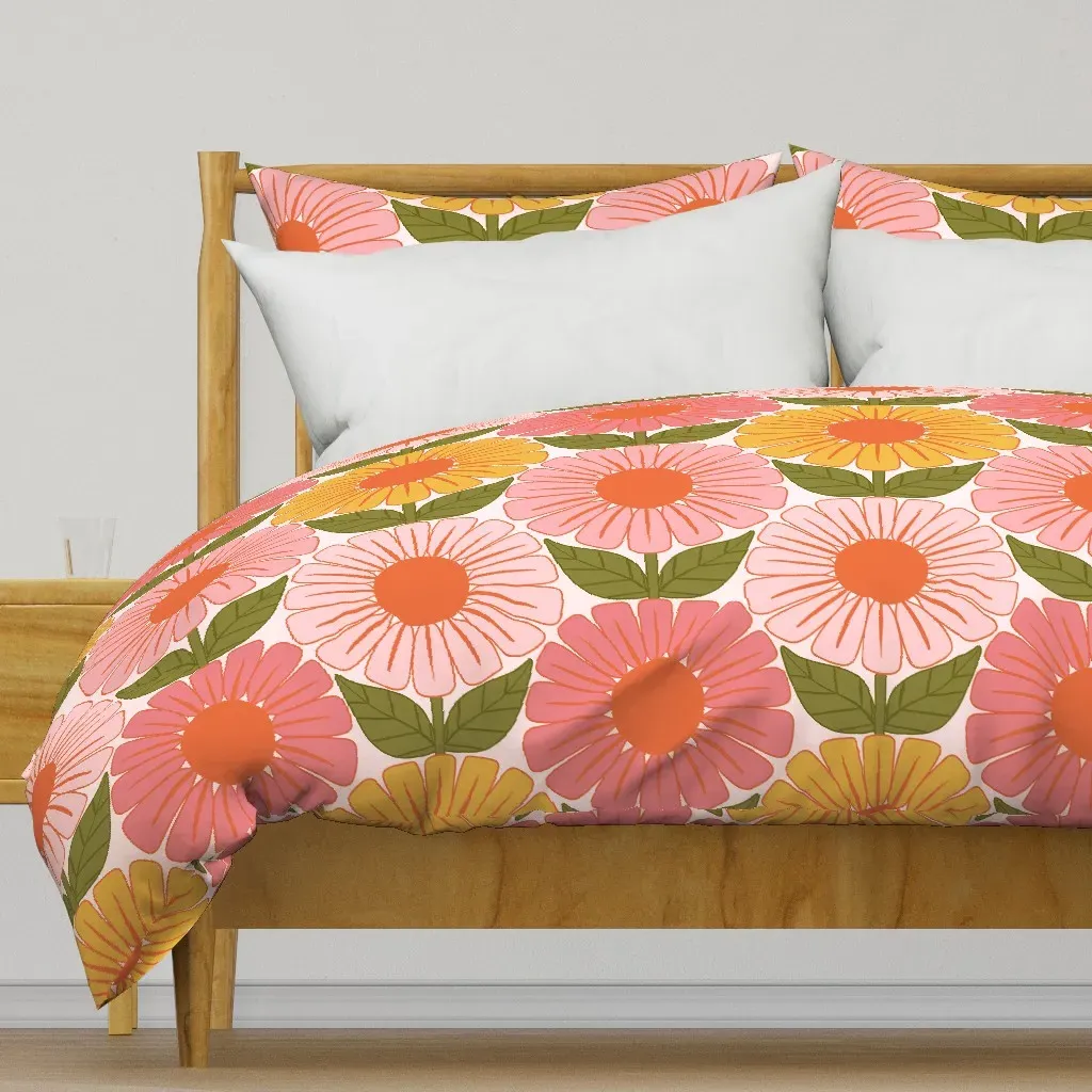 Have A Nice Daisy Duvet Cover - Pink product