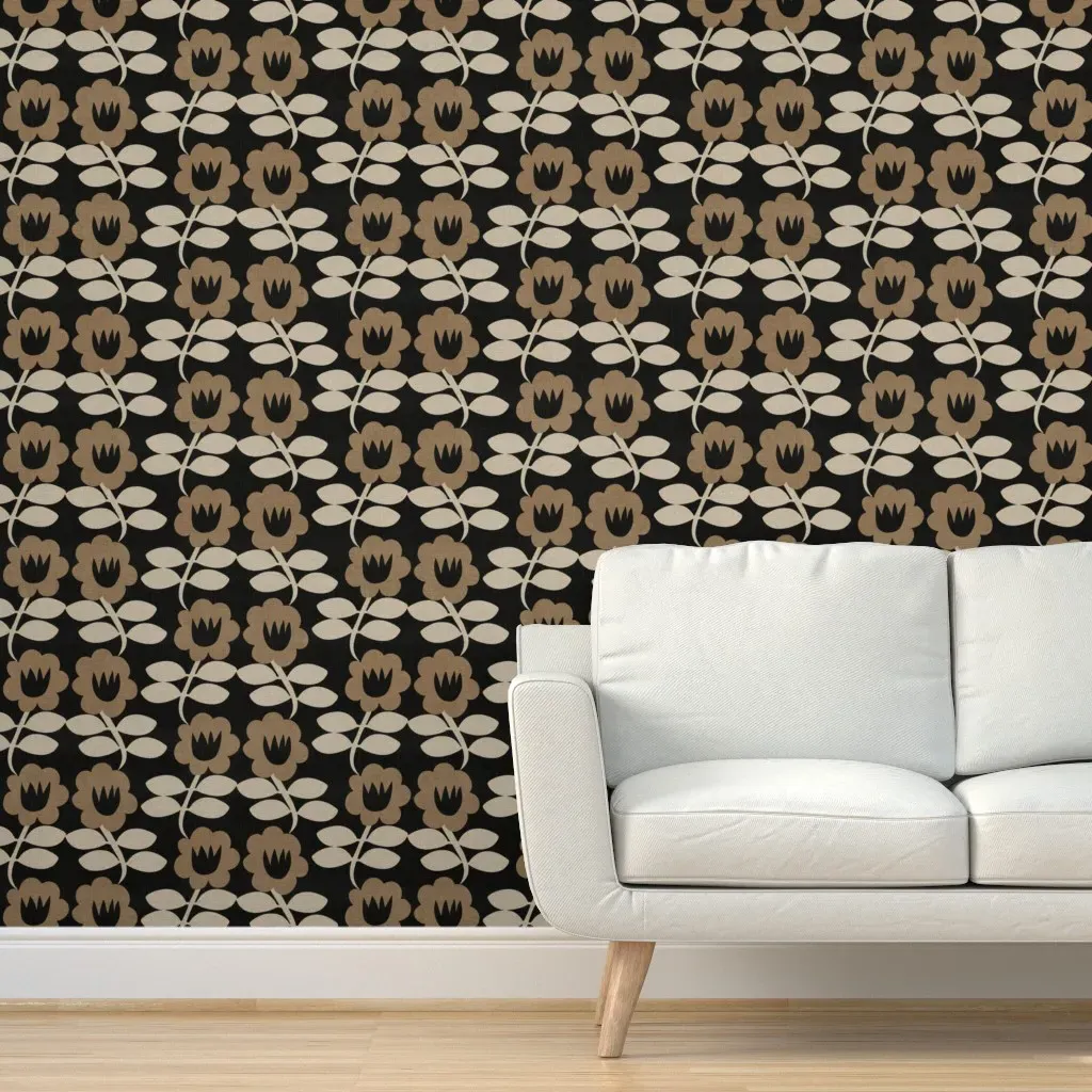 Haven Arietta Peel and Stick Wallpaper - Black product