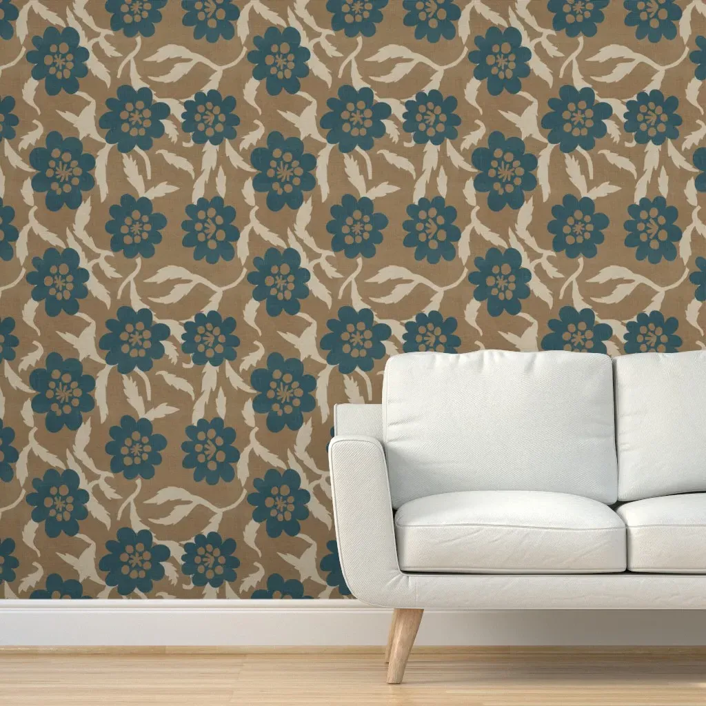 Haven Harla Peel and Stick Wallpaper - Teal product