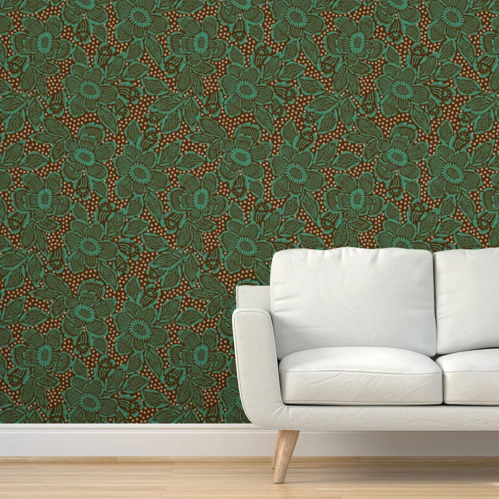 Hawa Lala Peel and Stick Wallpaper - Teal product