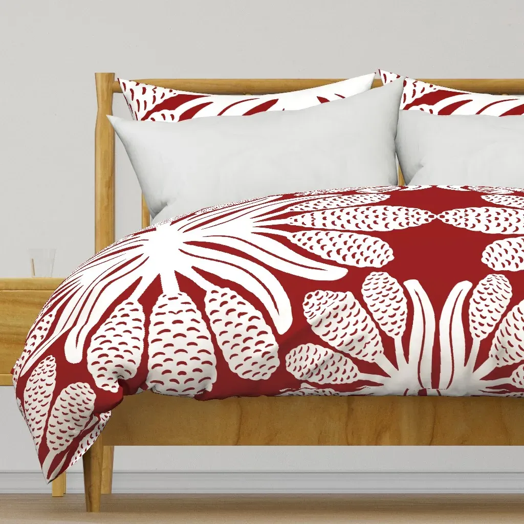 Hawaiian Quilt Awapuhi Duvet Cover - White product