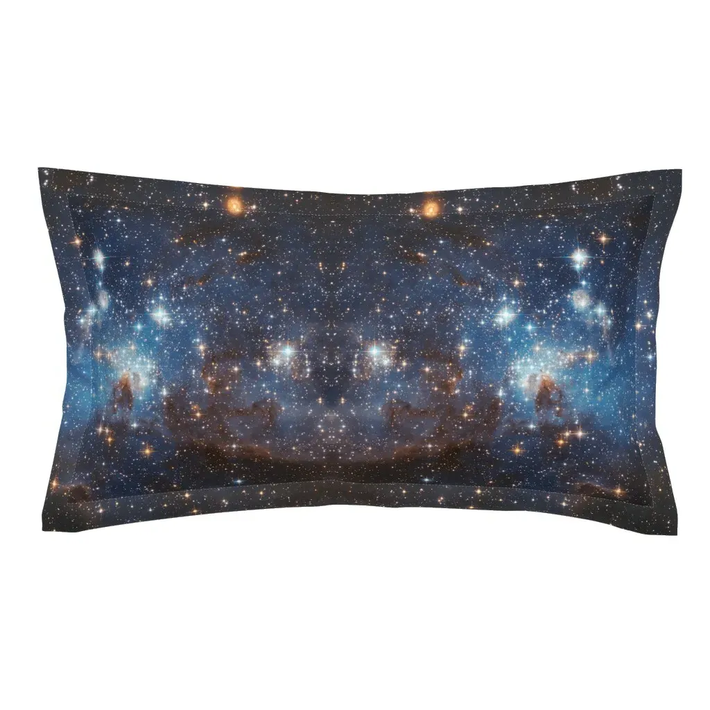 HD Star-Forming Region LH 95 Large Magellanic Cloud King Pillow Sham - Blue product
