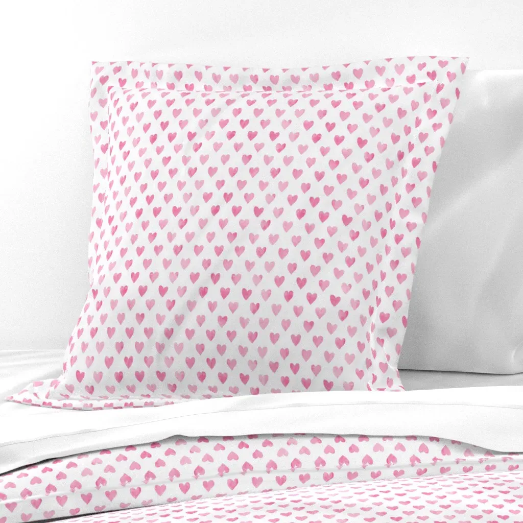 Hearts Lad22 Euro Pillow Sham - Pink product