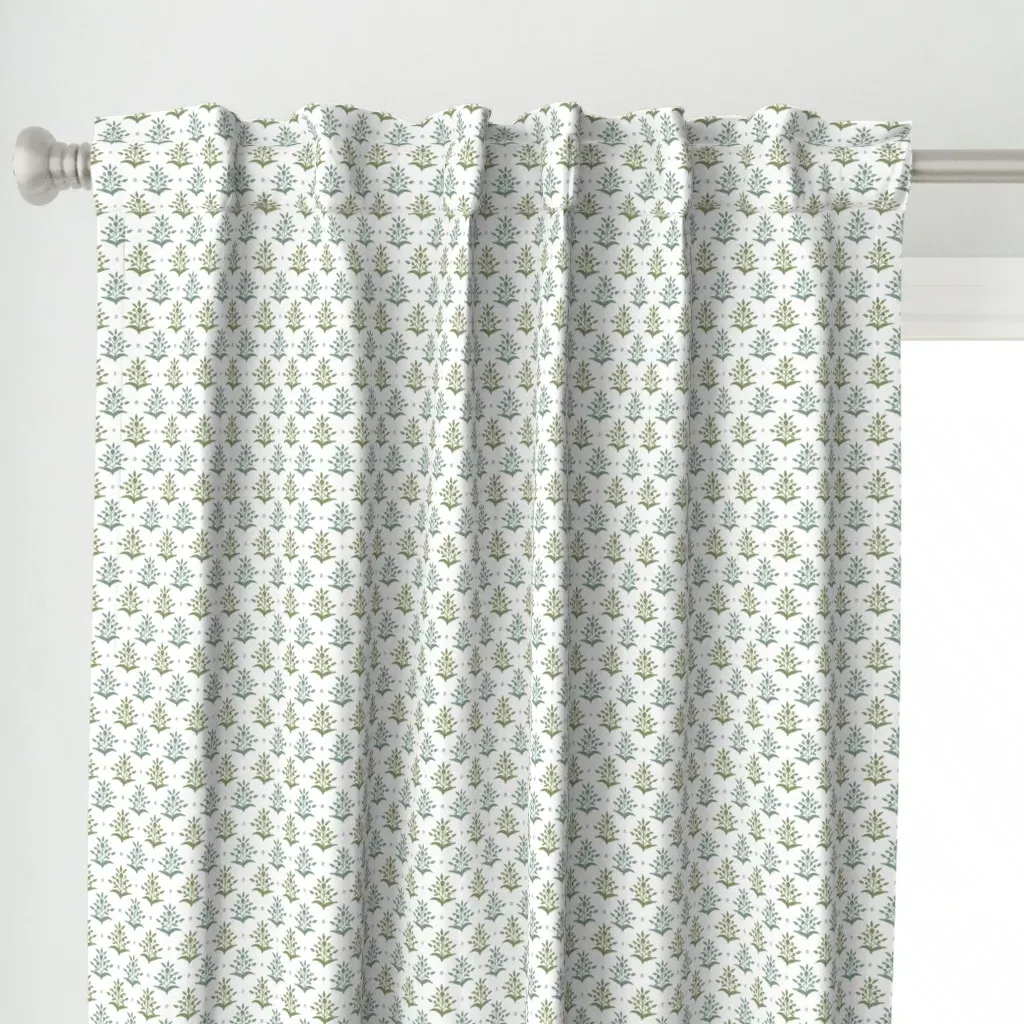 Heathcliff Evergreens Curtain Panel - Sage Green alternate view