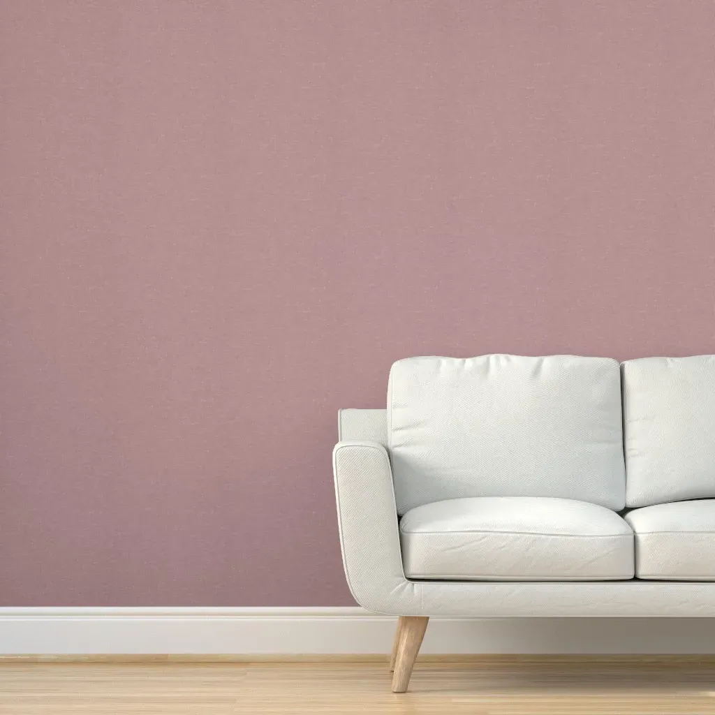 Heathered Linen Textured Peel and Stick Wallpaper - Dusty Rose product
