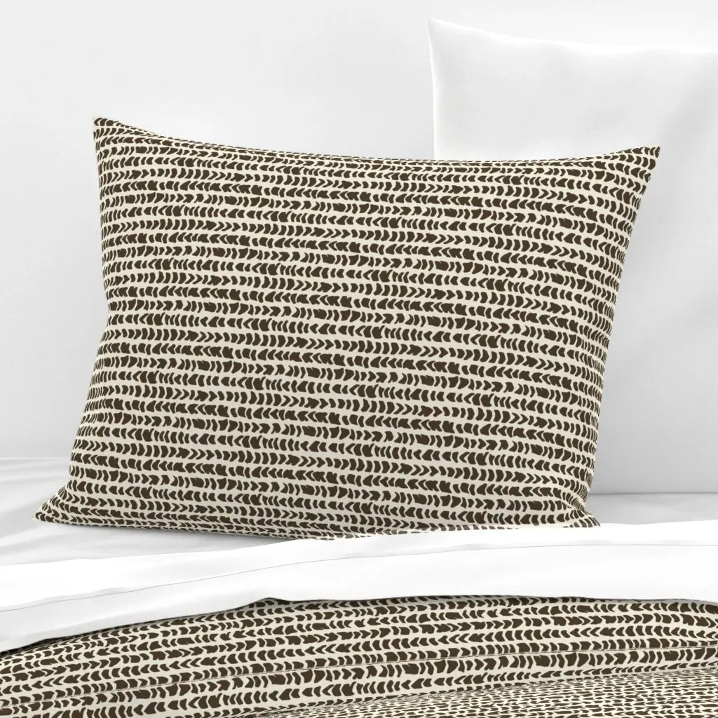 Hebrew Cone Shell Standard Pillow Cover - Brown, Cotton Sateen product