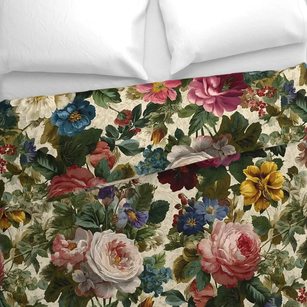 Heirloom Floral Duvet Cover - Pink alternate view