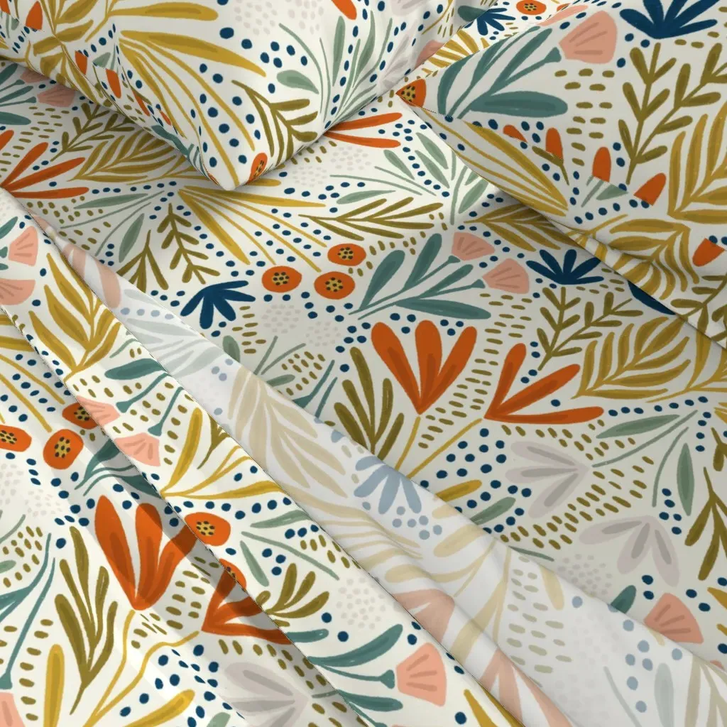 Henrietta Full Sheet Set - Orange alternate view