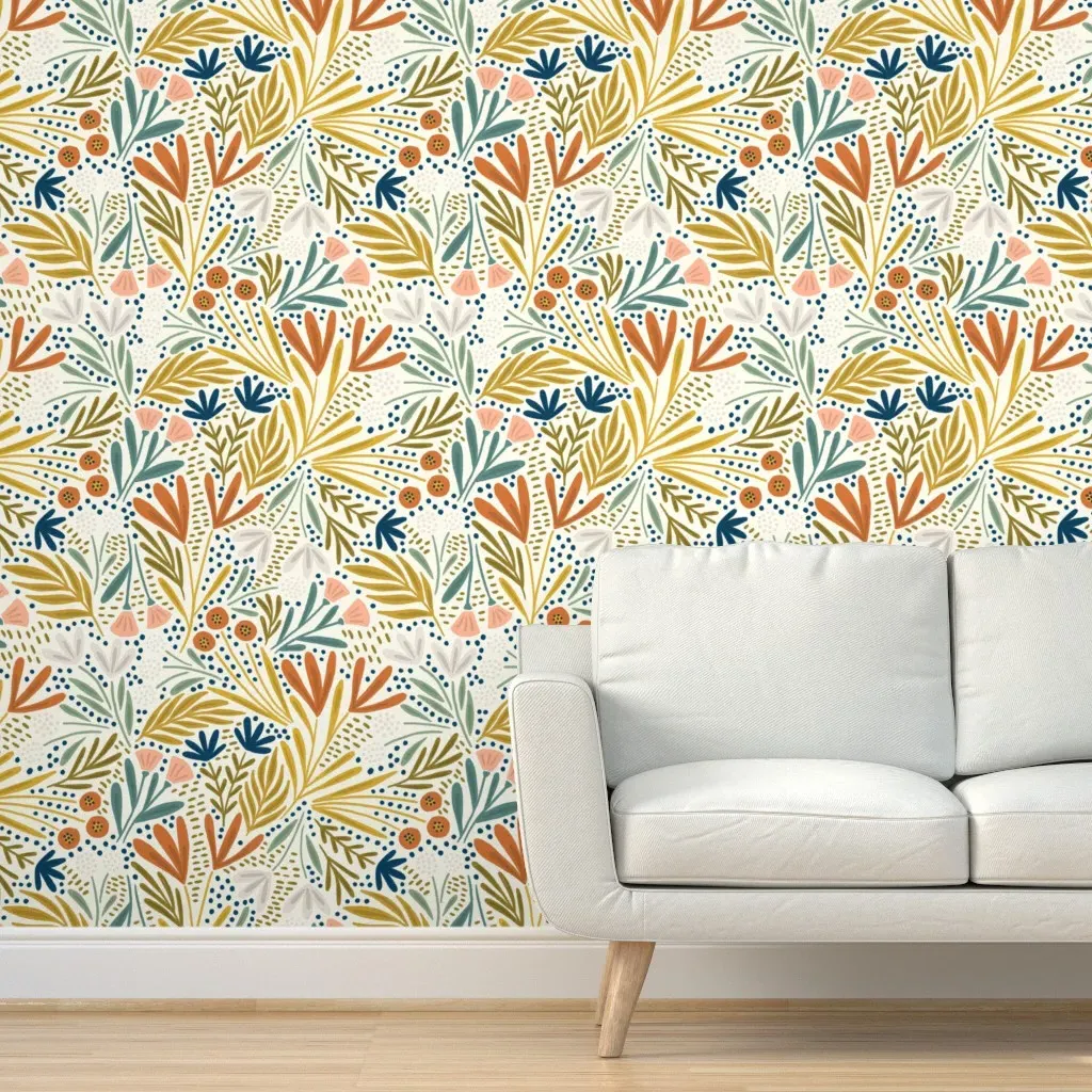 Henrietta Peel and Stick Wallpaper - Terra Cotta product