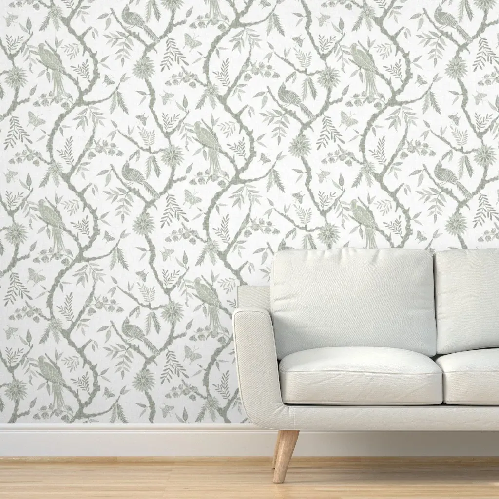 Heritage Chinoiserie Peel and Stick Wallpaper - Sage Green product