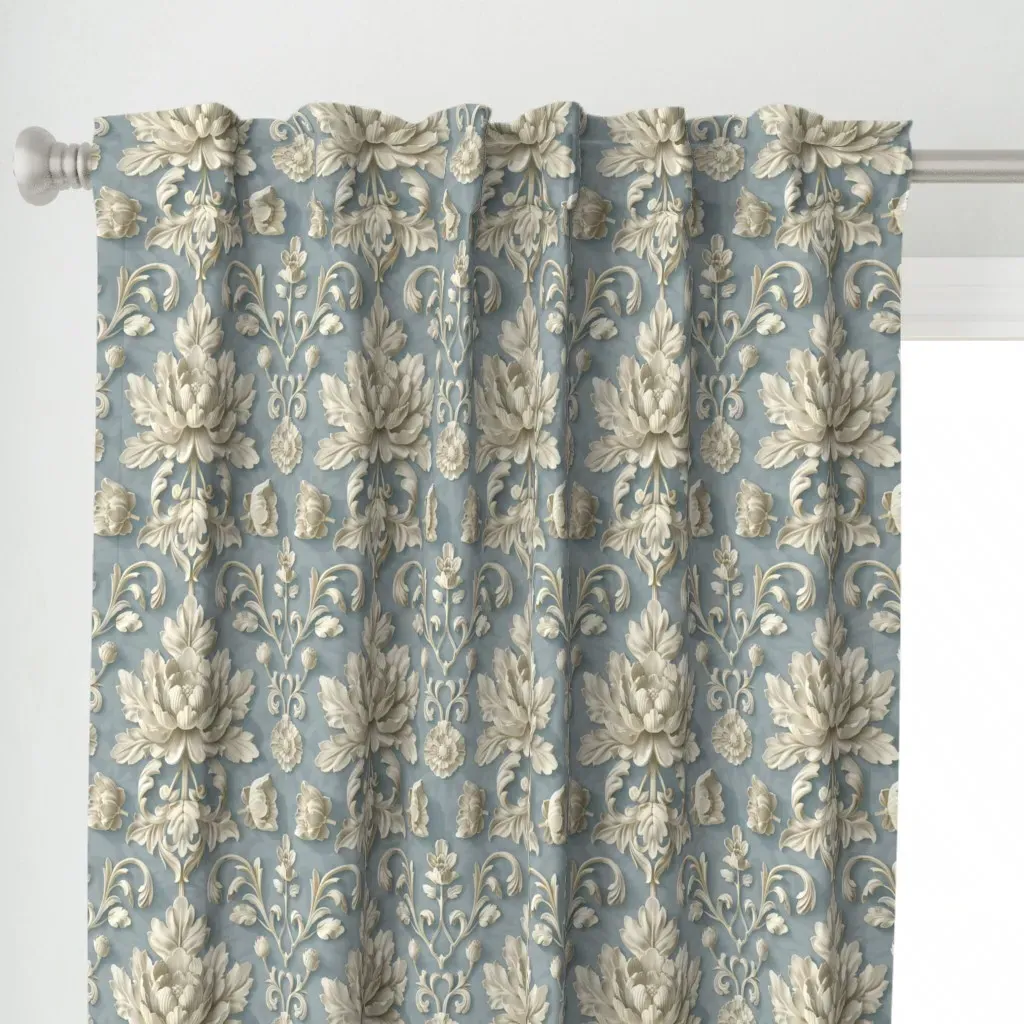 Heritage Classic-2 Curtain Panel - Off-White alternate view