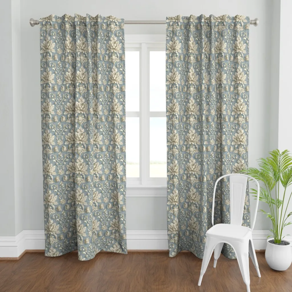 Heritage Classic-2 Curtain Panel - Off-White product