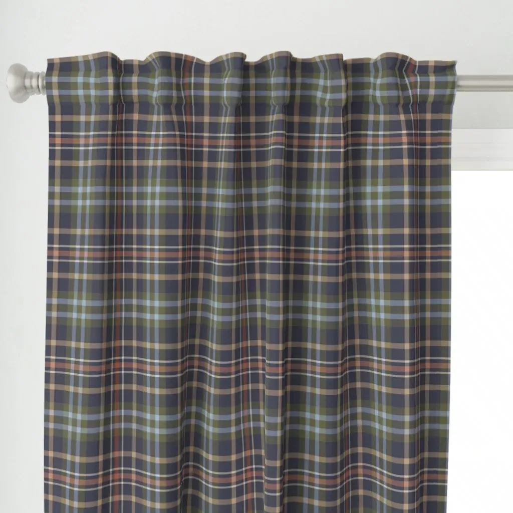 Heritage Curtain Panel - Navy Blue alternate view