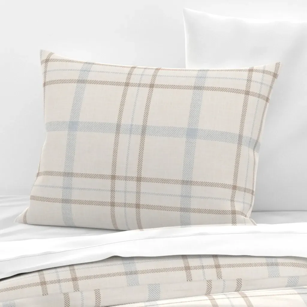 Heritage Revival Plaid Standard Pillow Cover - Cream, Cotton Sateen product