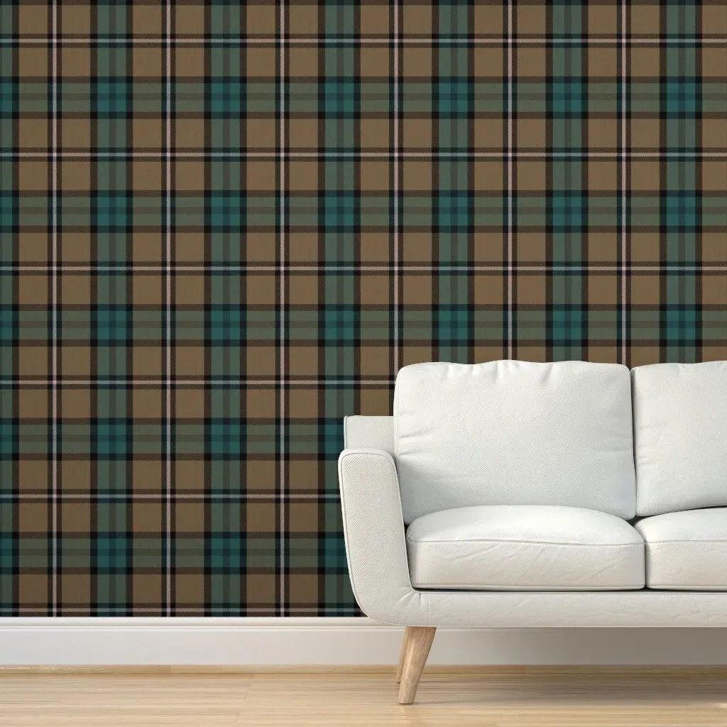 Heritage Tartan Plaid Peel and Stick Wallpaper - Tan product