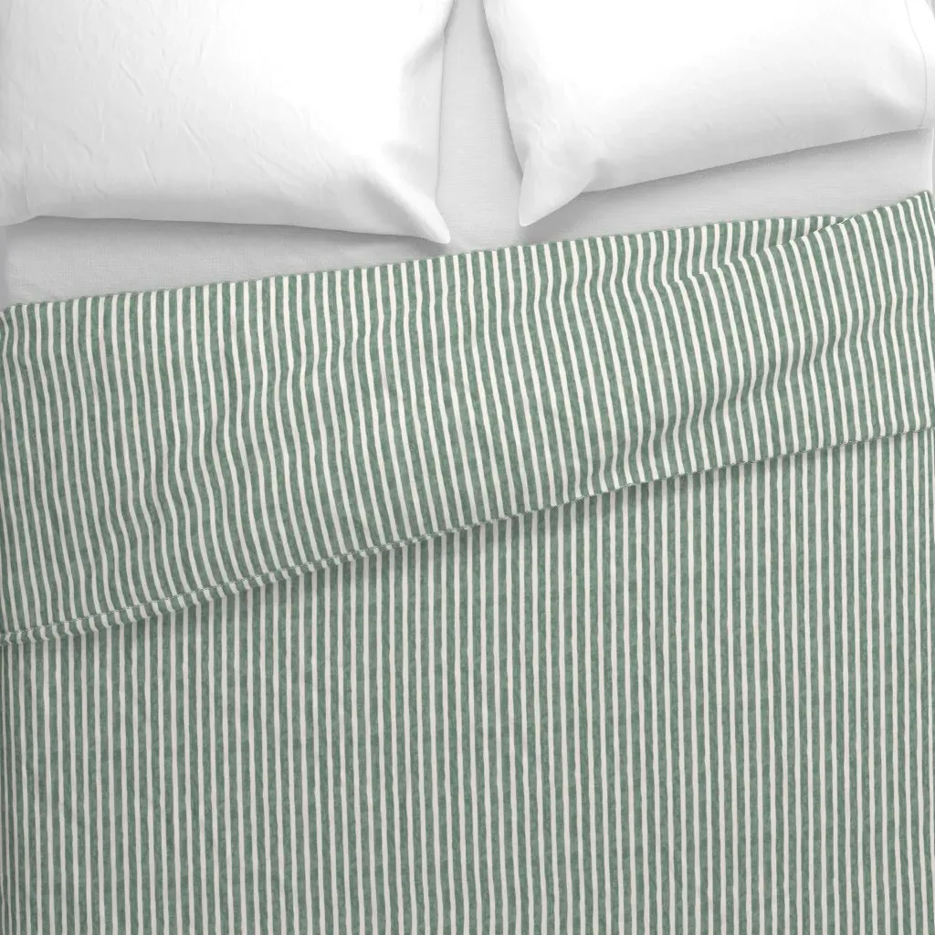 Heritage Wide Duvet Cover - Sage Green alternate view