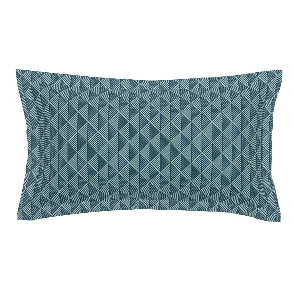 Herringbone Diamond King Pillow Sham - Teal product