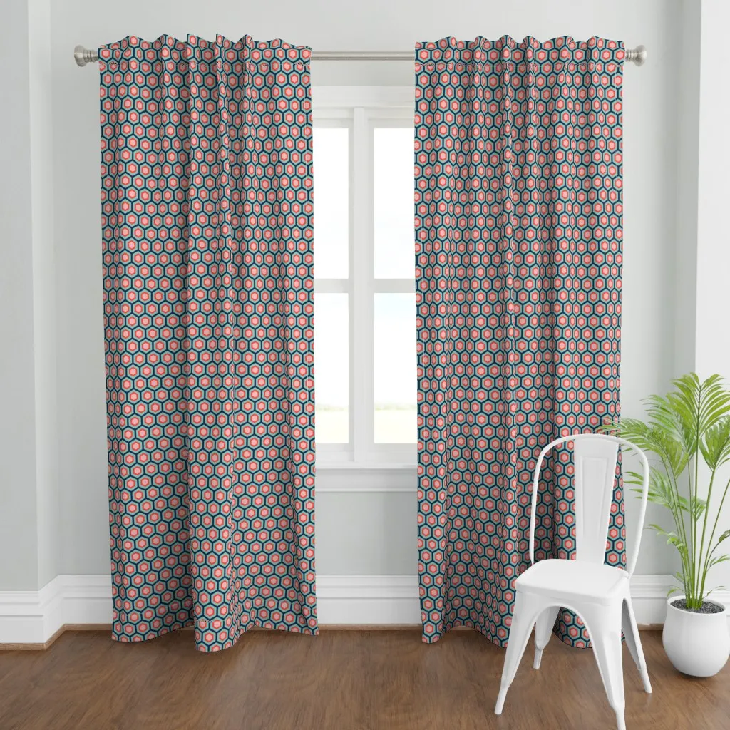 Hexcellent Presto Mini Curtain Panel - Teal product