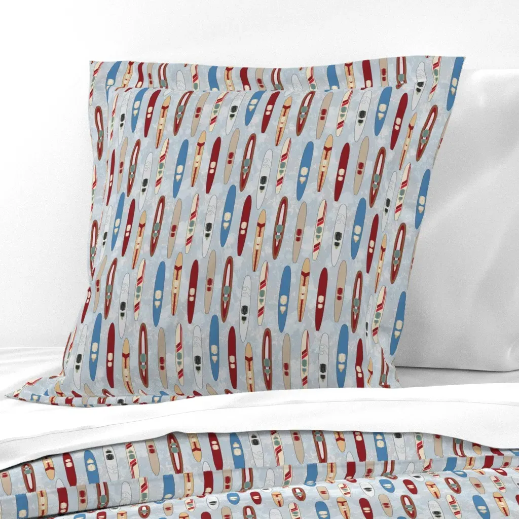 Hey Lets Ski Euro Pillow Sham - Beige product