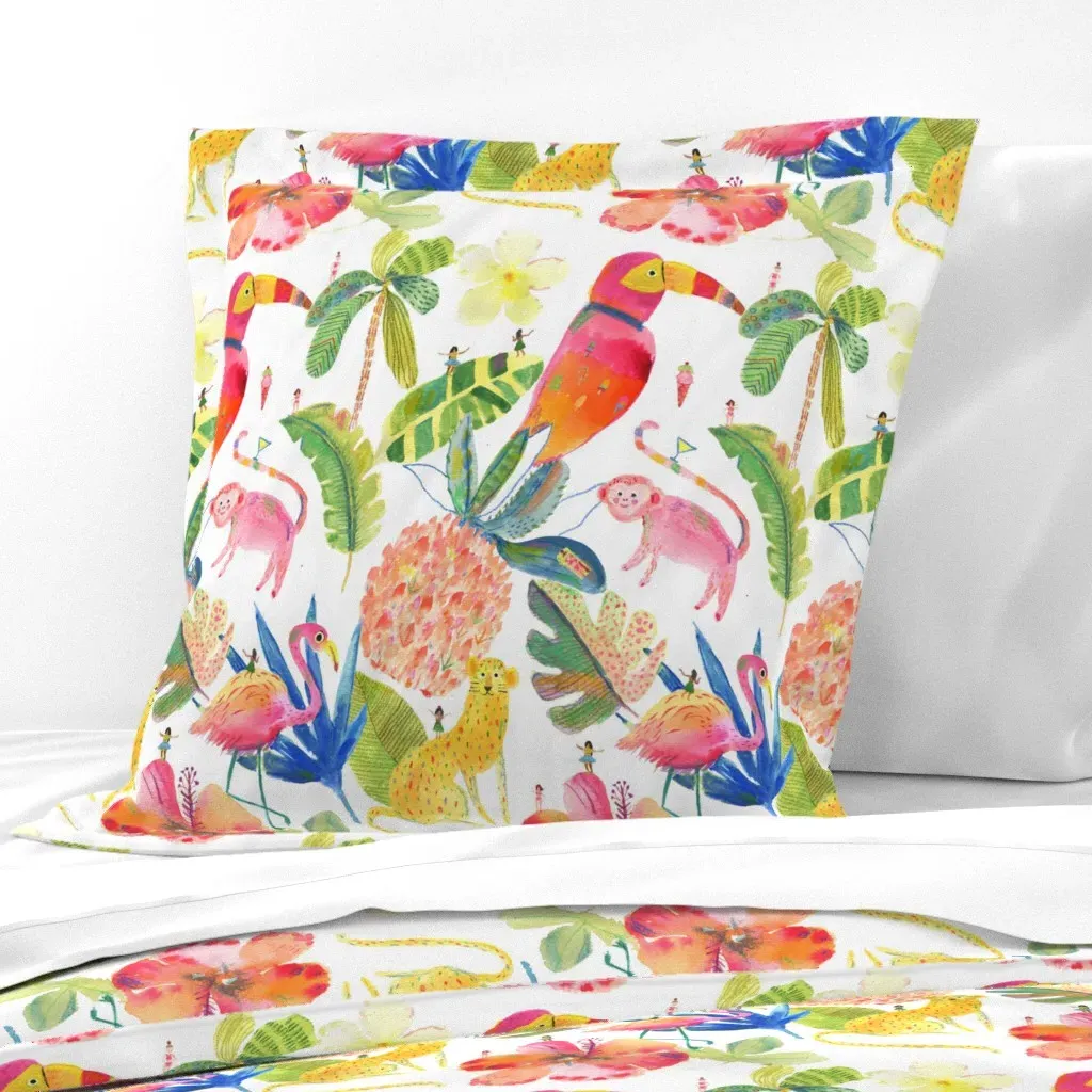 Hidden Hawaiian Euro Pillow Sham - Pink product