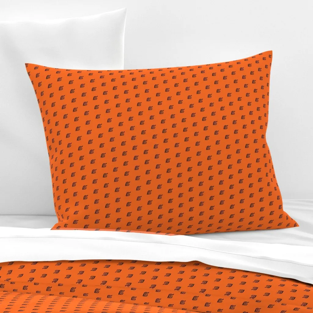 Hidden Leaf Standard Knife Edge Cushion Cover - Black, Cotton Sateen product