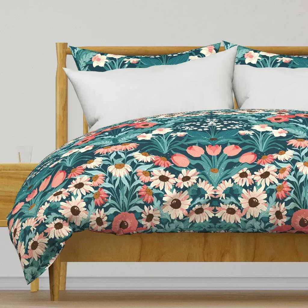 Hidden Sleeping Kittens Duvet Cover - Pink product