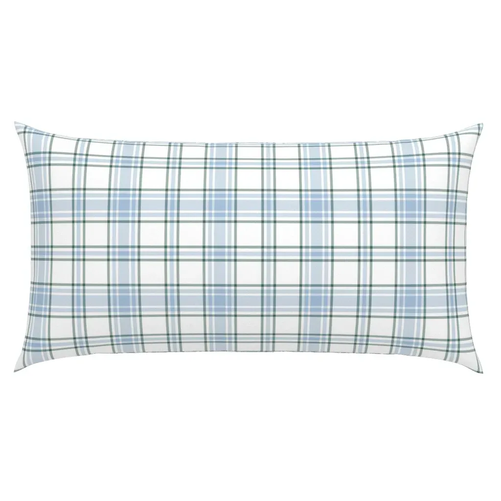 Hikers' Plaid King Pillow Sham - Light Blue product