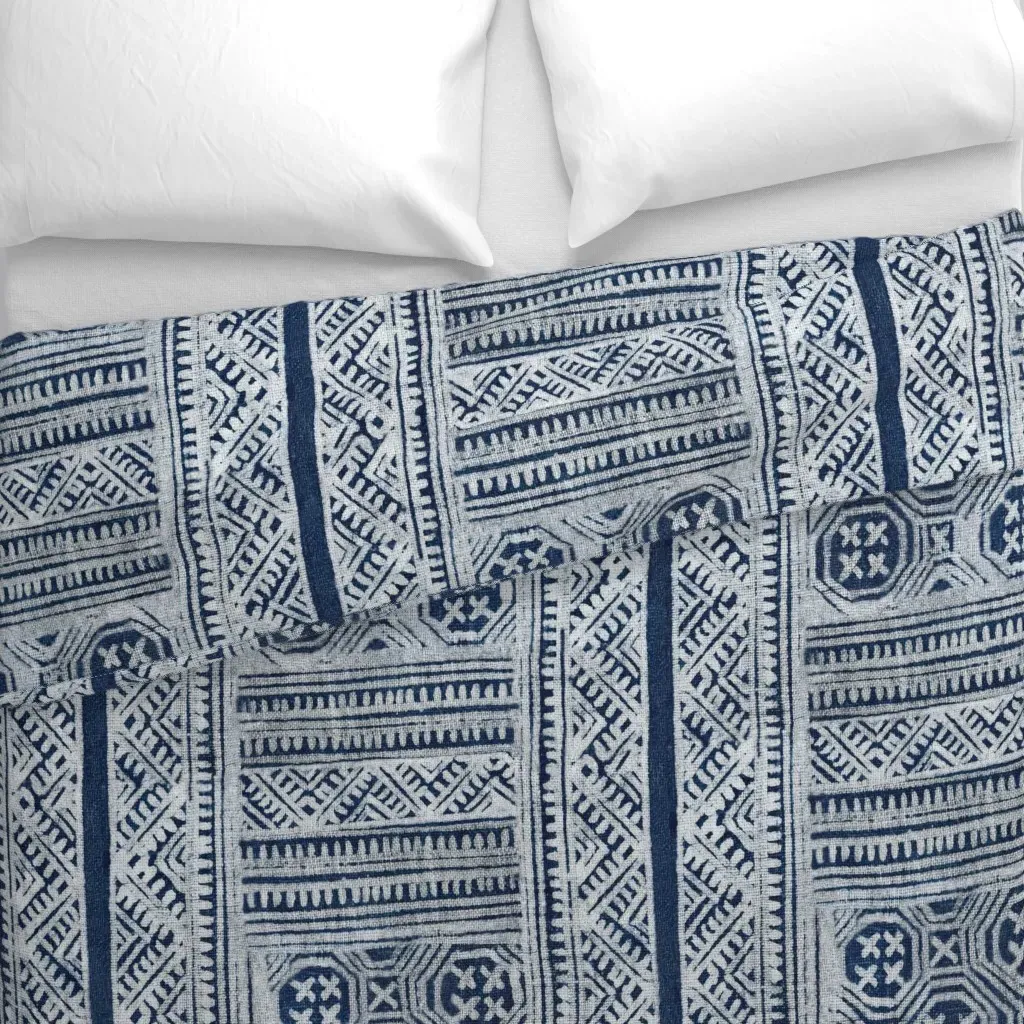 Hill Tribe Large Duvet Cover - Indigo alternate view