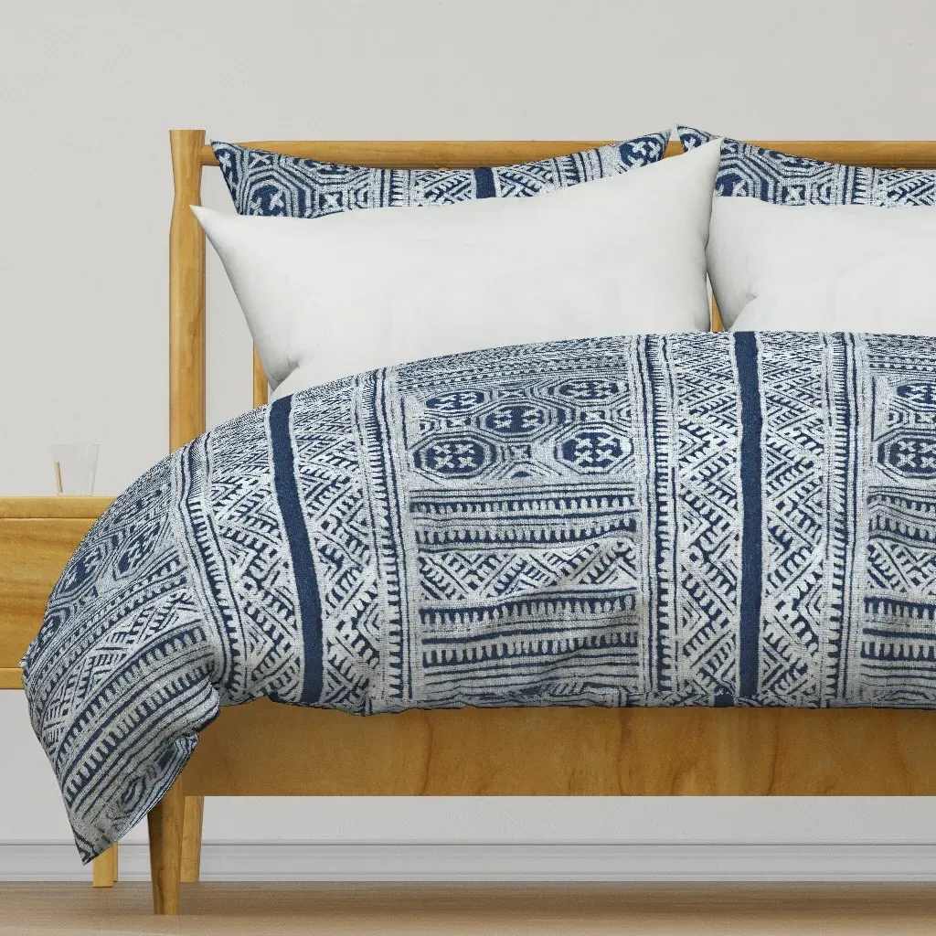 Hill Tribe Large Duvet Cover - Indigo product
