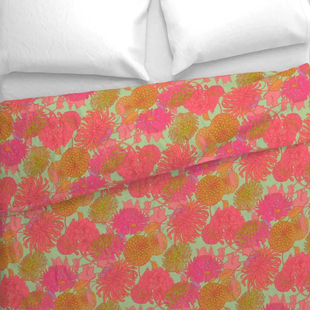Hippie Scene Duvet Cover - Pink alternate view