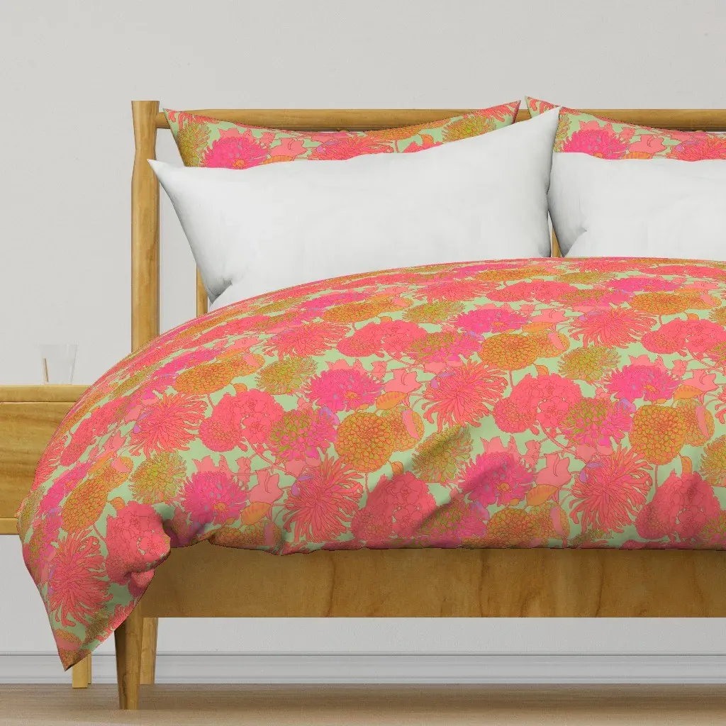 Hippie Scene Duvet Cover - Pink product