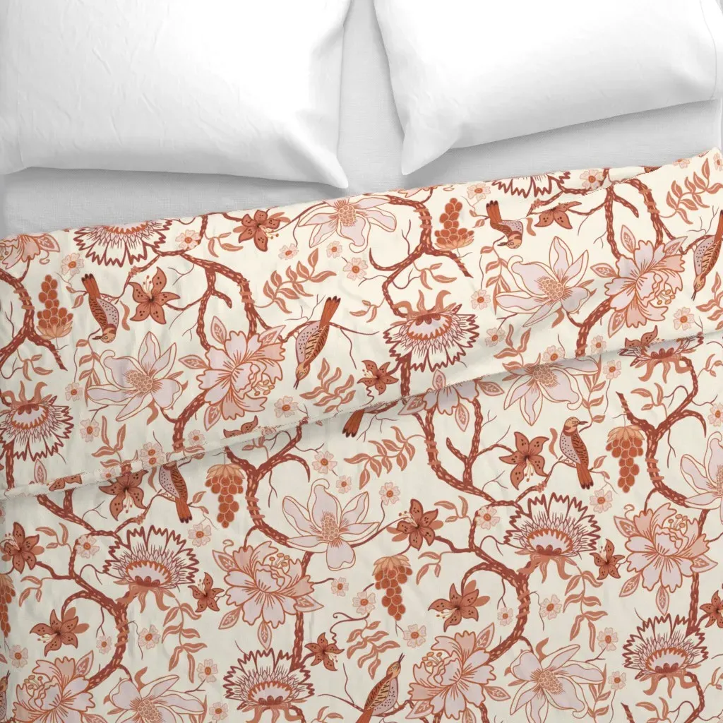 Hitchcock Woods Duvet Cover - Terracotta alternate view