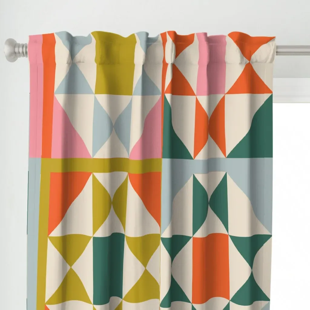Hjvjj Curtain Panel - Orange alternate view