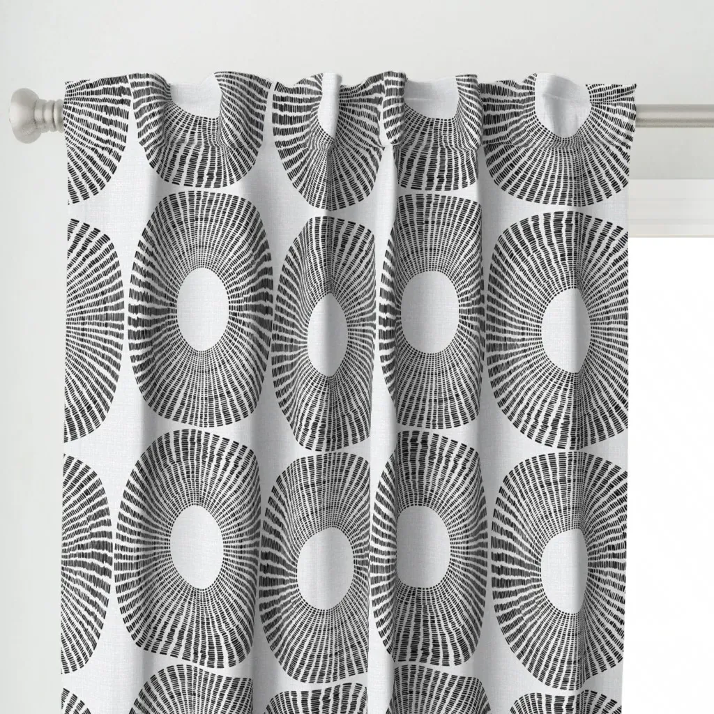 Holey Curtain Panel - Black alternate view