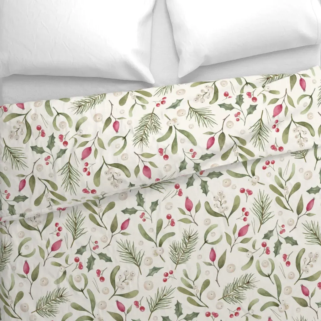 Holiday Duvet Cover - Green alternate view