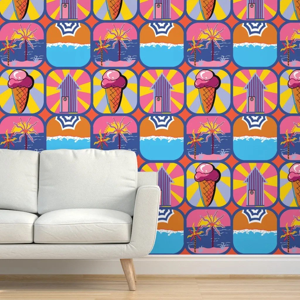 Holiday Pop Peel and Stick Wallpaper - Pink product