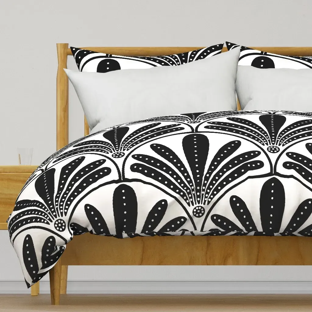 Hollywood Glam Large Scale Duvet Cover - Black product