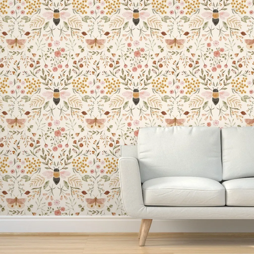 Honey Bloom Peel and Stick Wallpaper - Beige product